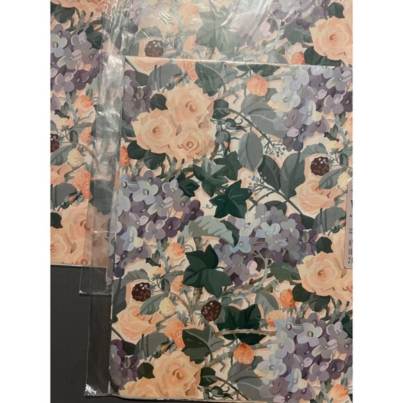 Lot of 3 Vintage Hallmark All Occasions Sealed Gift Wrap Roses & Wildflowers - Picture 2 of 4